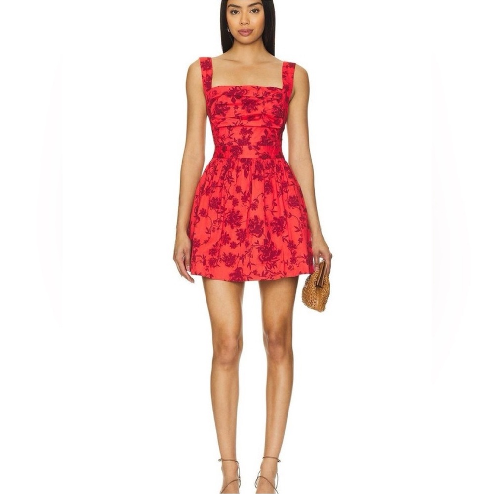 NWT Free People Meet Me In Maui Dress in Heat Wave Combo